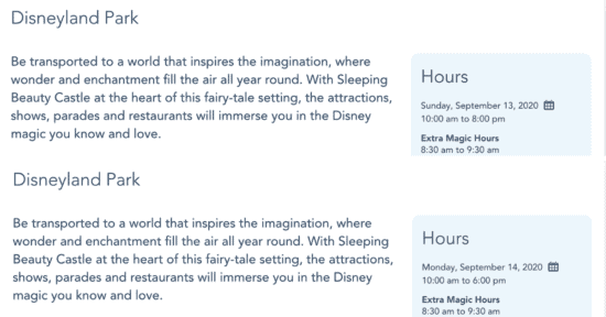 Disneyland Paris Park Hours Change