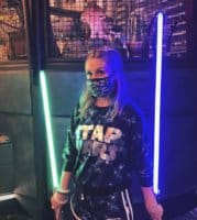 Ashley Eckstein with New Legacy Lightsabers