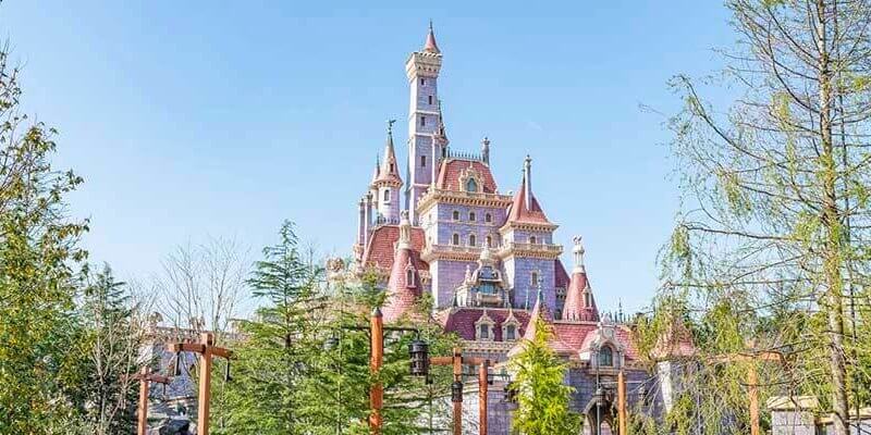 Beauty and the beast castle tokyo disneyland