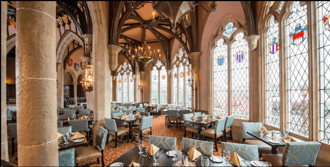 Cinderella's Royal Table by the window