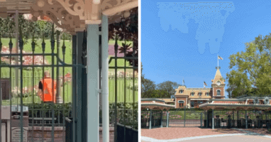 disneyland gate preparations