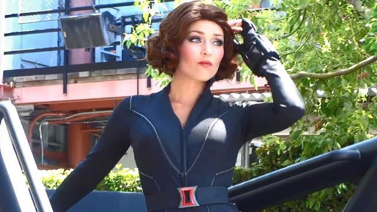 black widow disney california adventure