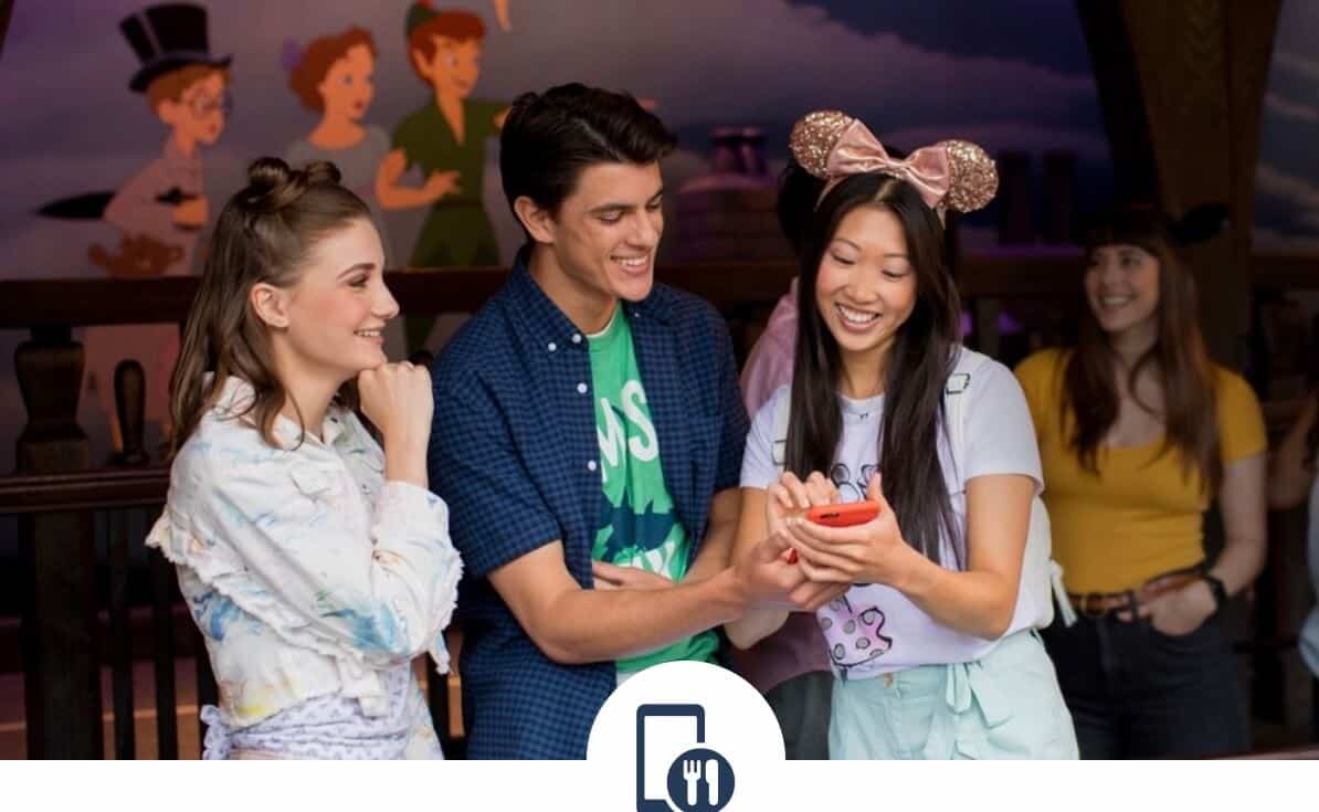 Mobile Ordering Using the Disneyland App