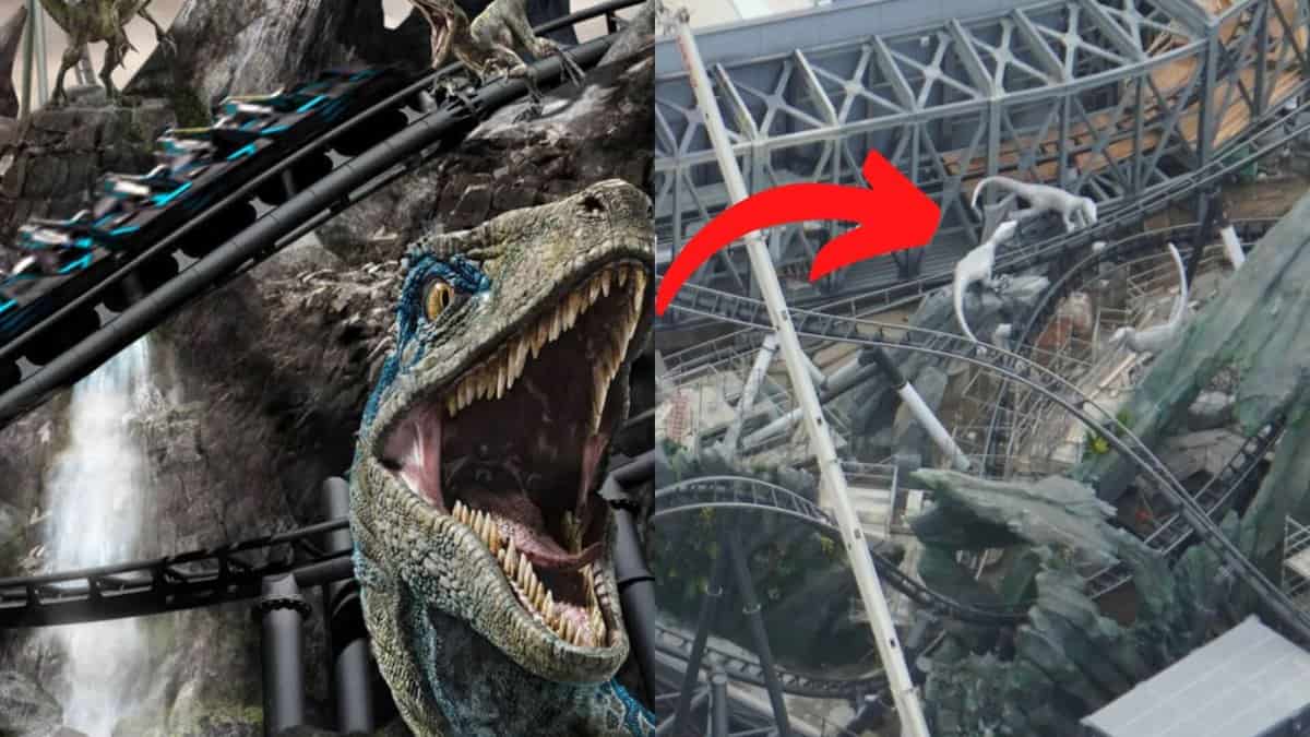 Dinosaurs of 'VelociCoaster'