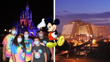 A Family Picture with Sleeping Beauty Castle in the Background