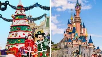 Mickey & Minnie (Left) & Sleeping Beauty Castle ( Right)