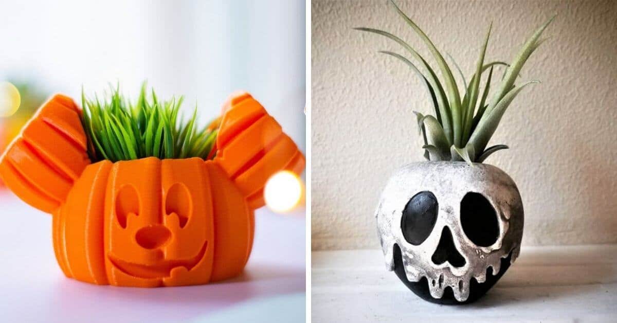 halloween succulent planters