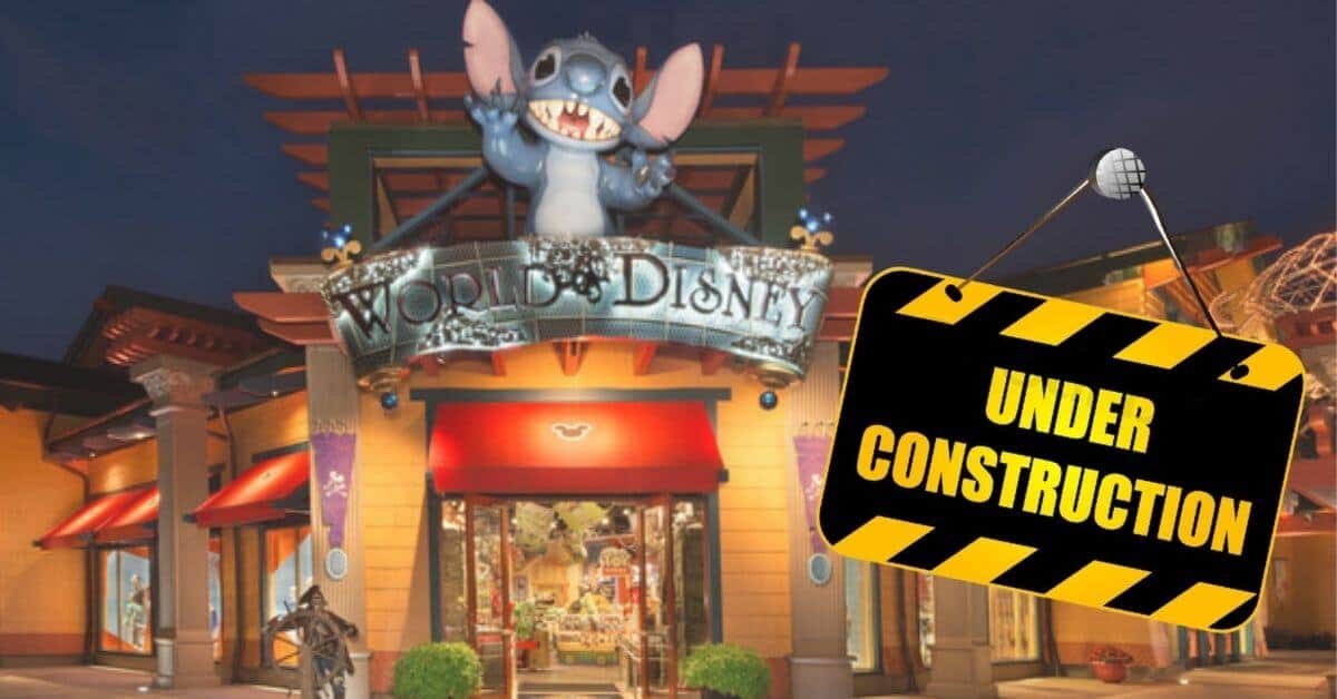 A Photo of World of Disney Under Construction