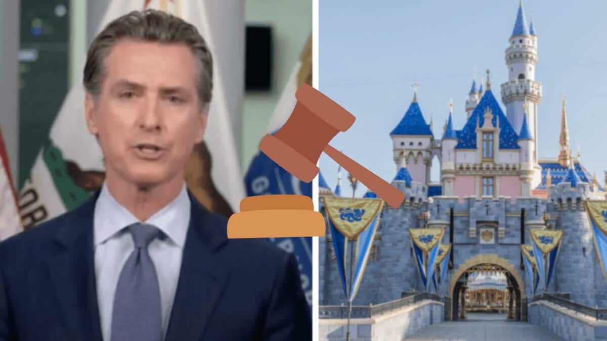 Gavin Newsom in a suit and tie