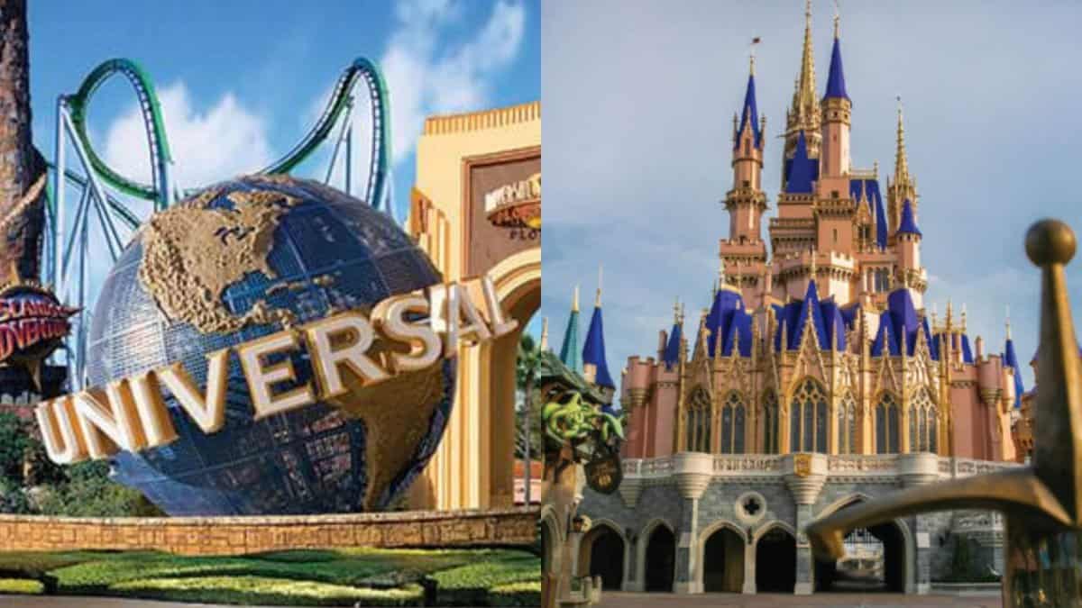 Universal  (Left) Disneyalnd (Right)