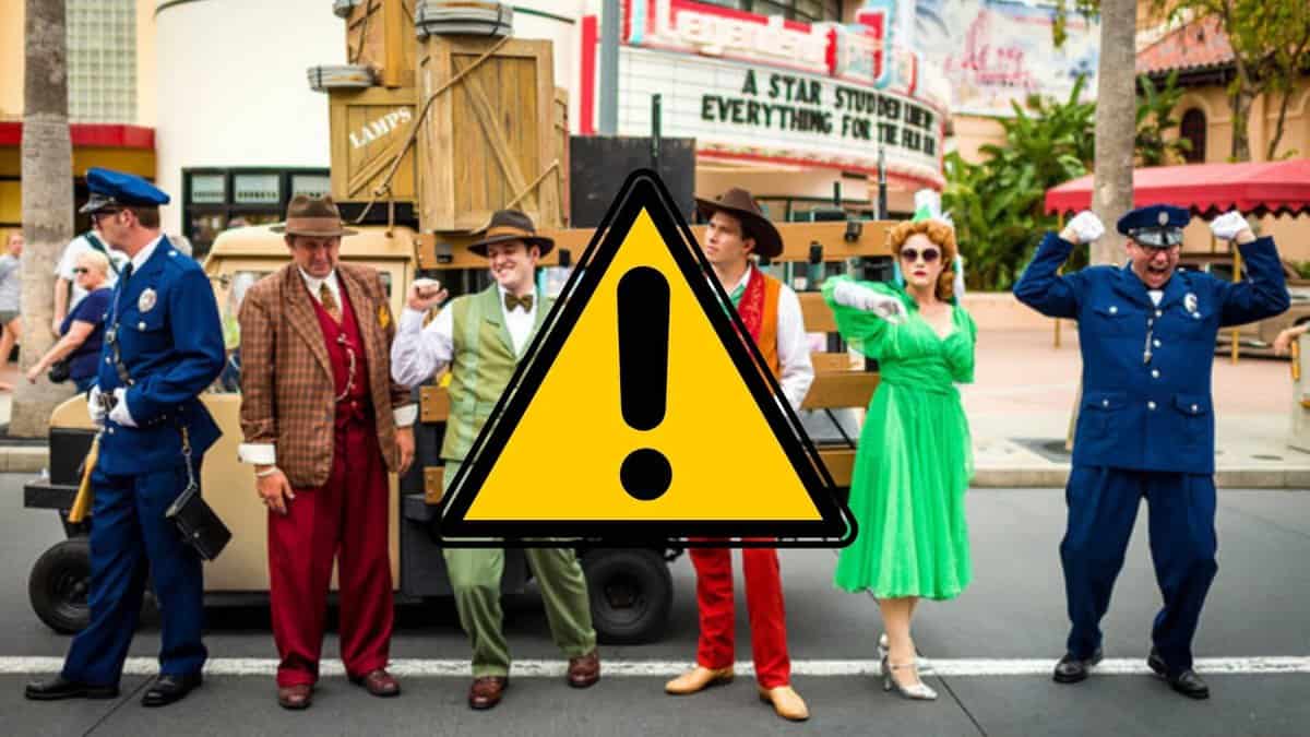 Citizens of Hollywood with a Notice Sign