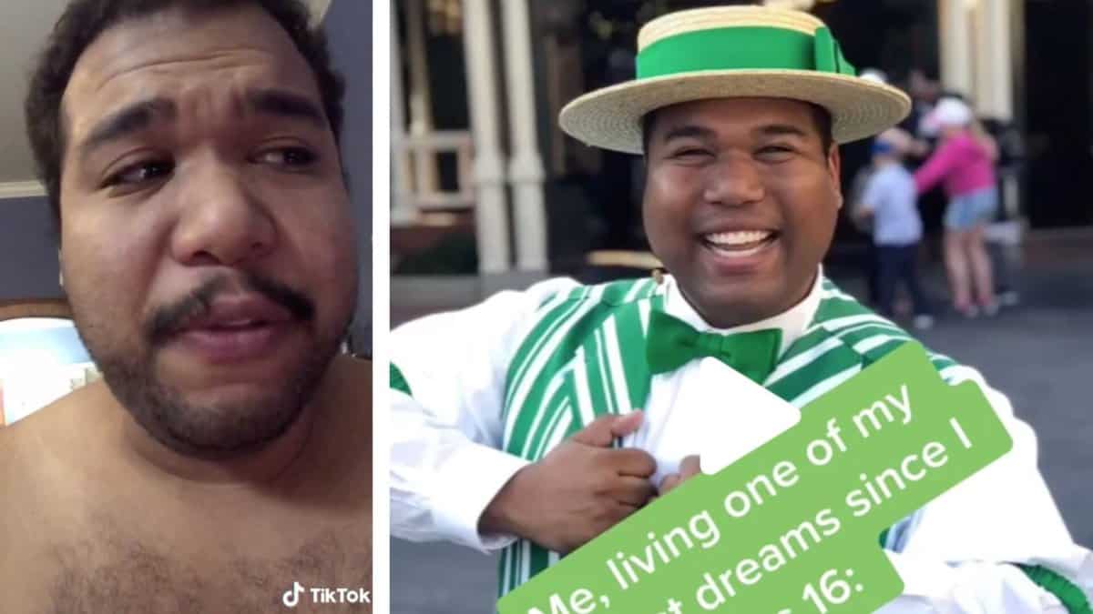 A Screenshot from Tiktok of a Cast Member 