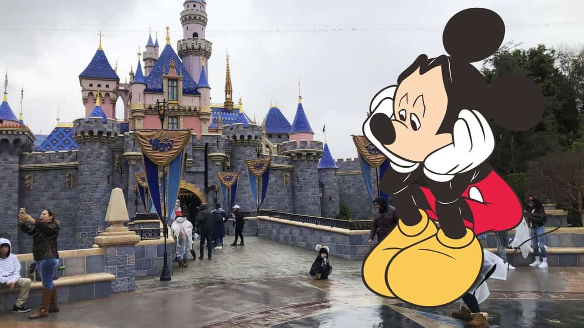 A group of people at Disneyland