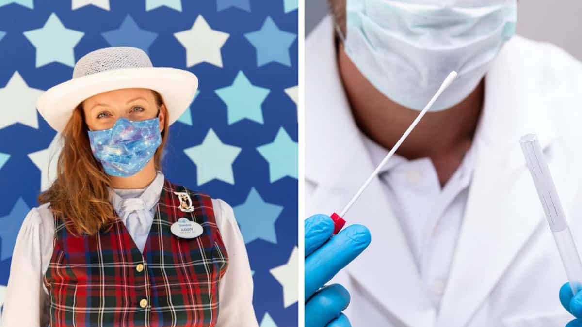 Cast Member (Left) Swab Test Kits (Right)