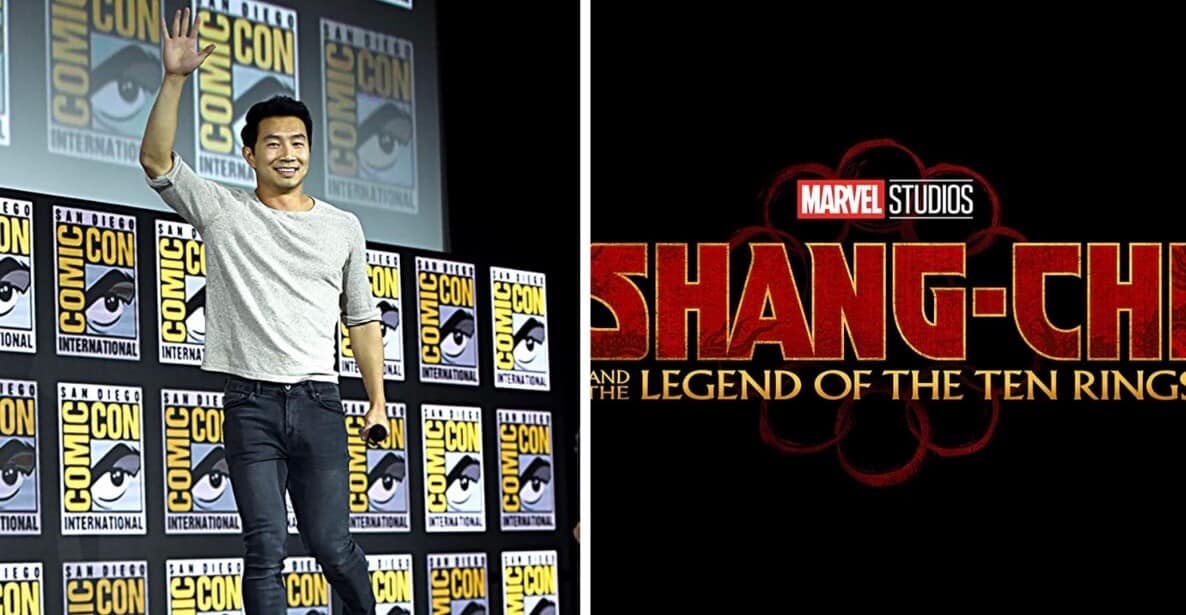 'Shang-Chi' Actor Waving (Left) & Shang-Chi and The Legend of the Ten Rings Poster