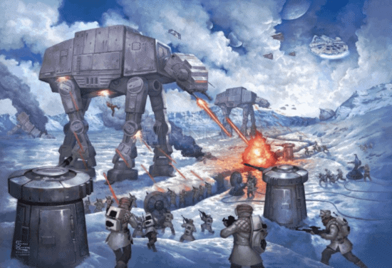 the battle of hoth thomas kinkade