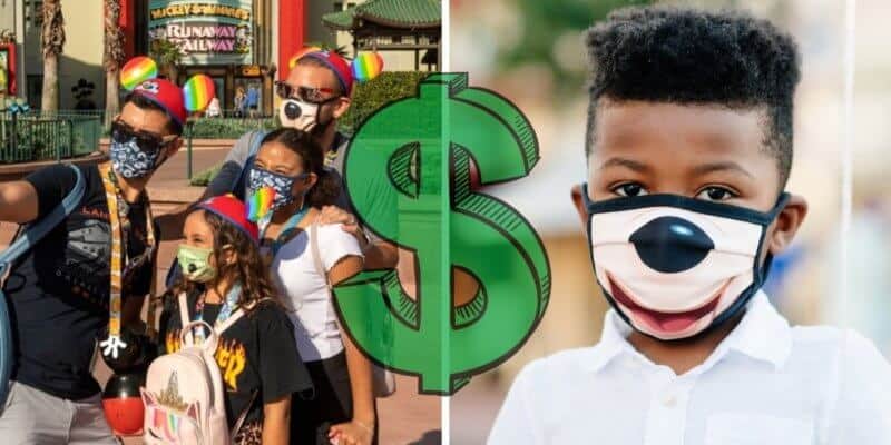People wearing Masks with a Dollar Sign in the Center