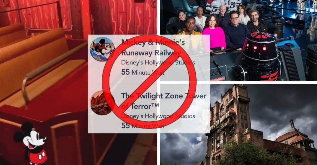 Warning Wait Times in certain ride