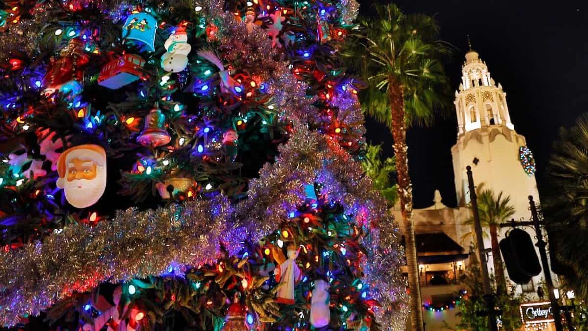buena vista street tree lighting