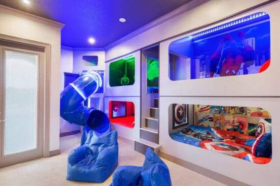 Marvel-themed bedroom