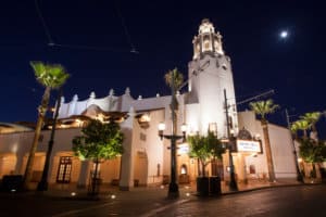 Carthay Circle exterior night