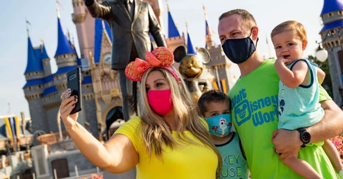 Visitors in Disneyland