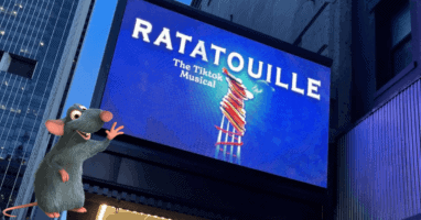 Ratatouille in TV screen
