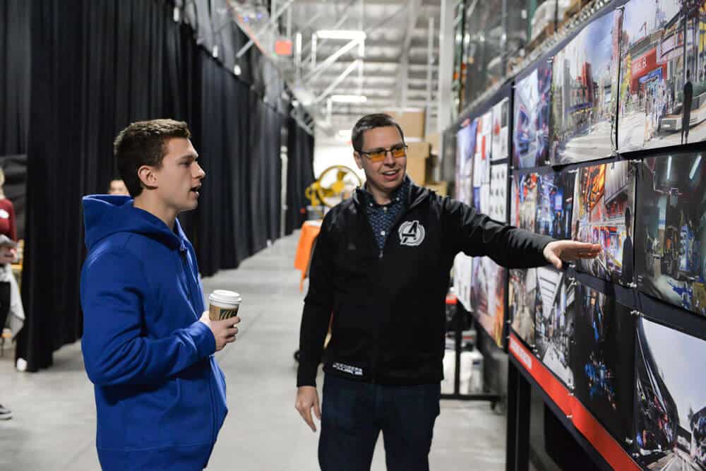 tom holland avengers campus
