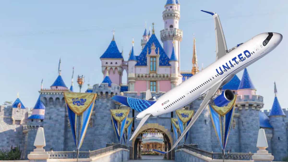 flying to disneyland
