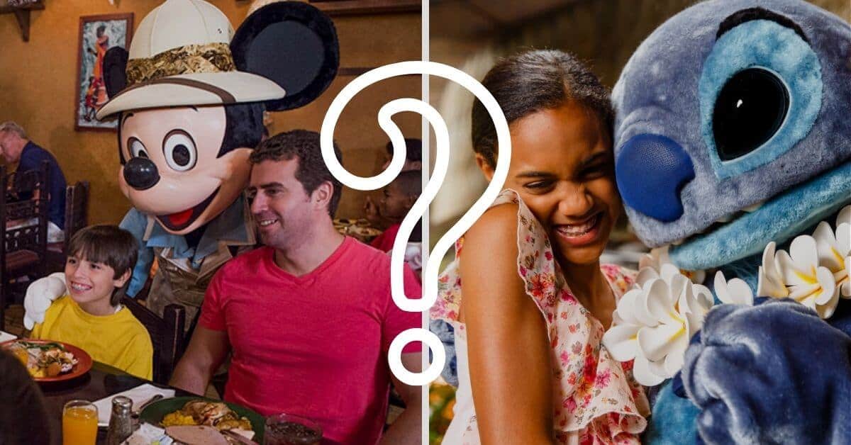 disney world character dining