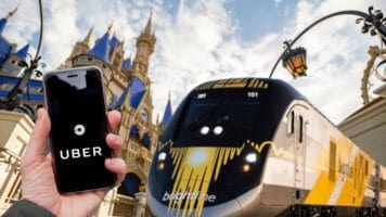 Brightline bullet train at Disney World