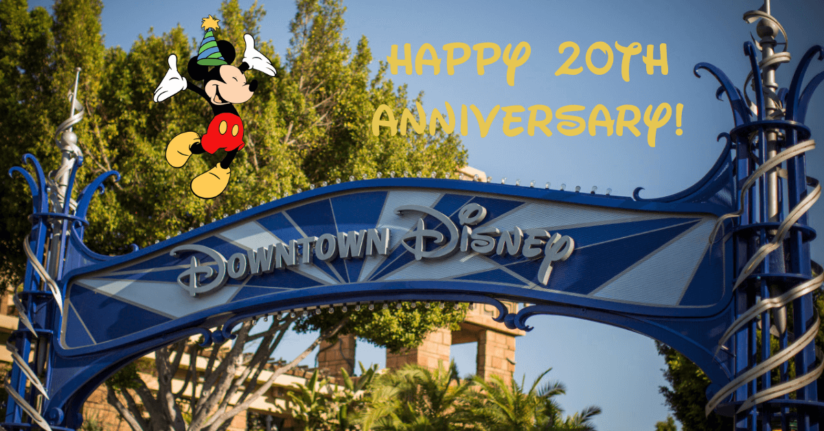 downtown disney 20th anniversary
