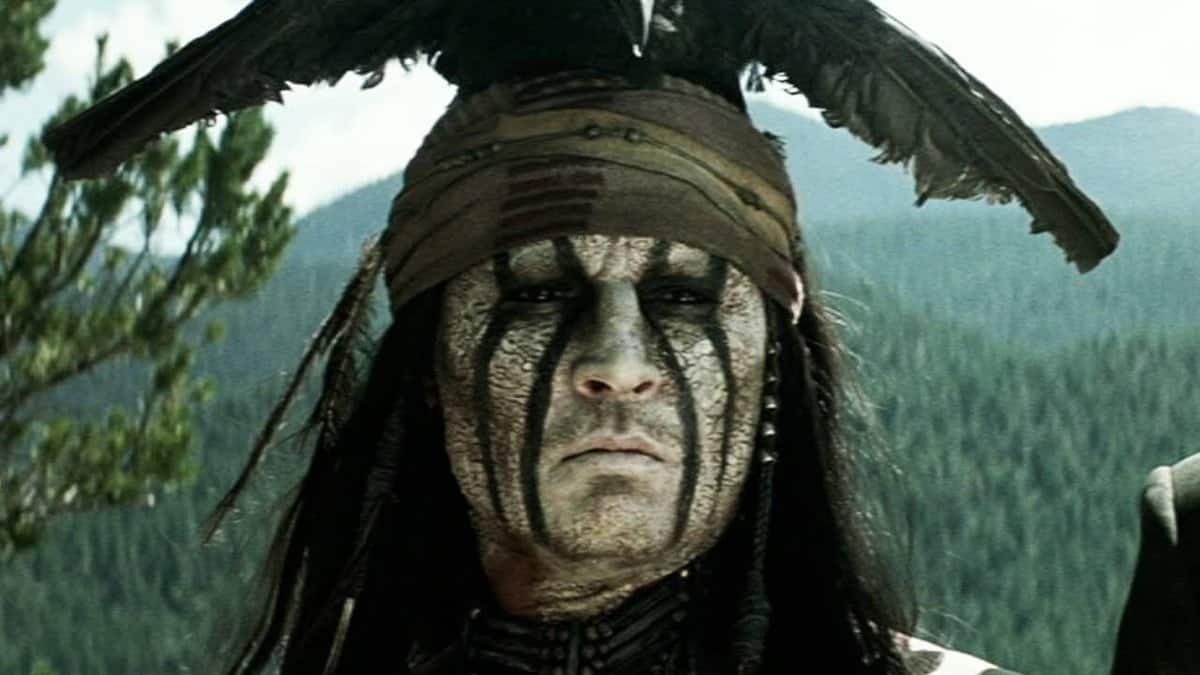 Johnny Depp in The Lone Ranger