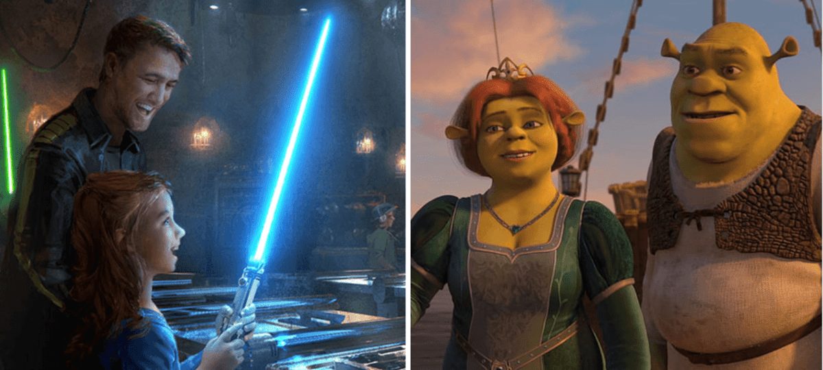 shrek and fiona lightsaber