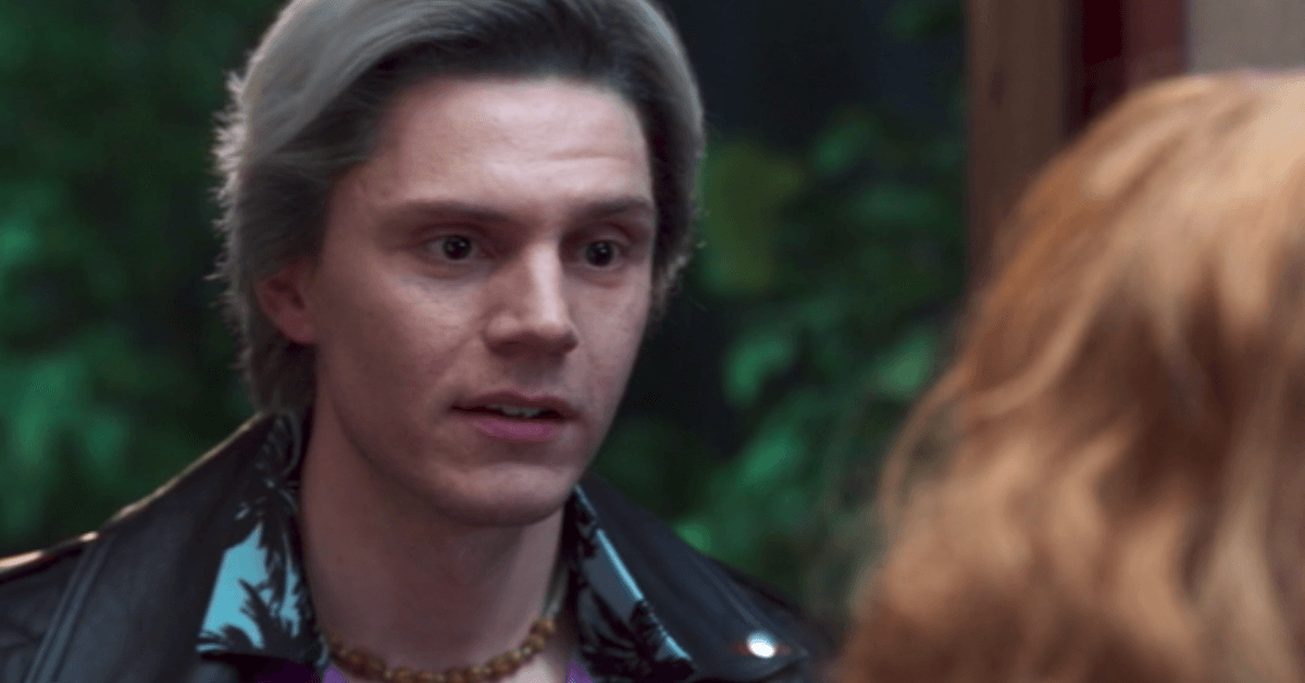 Evan Peters looking at the camera