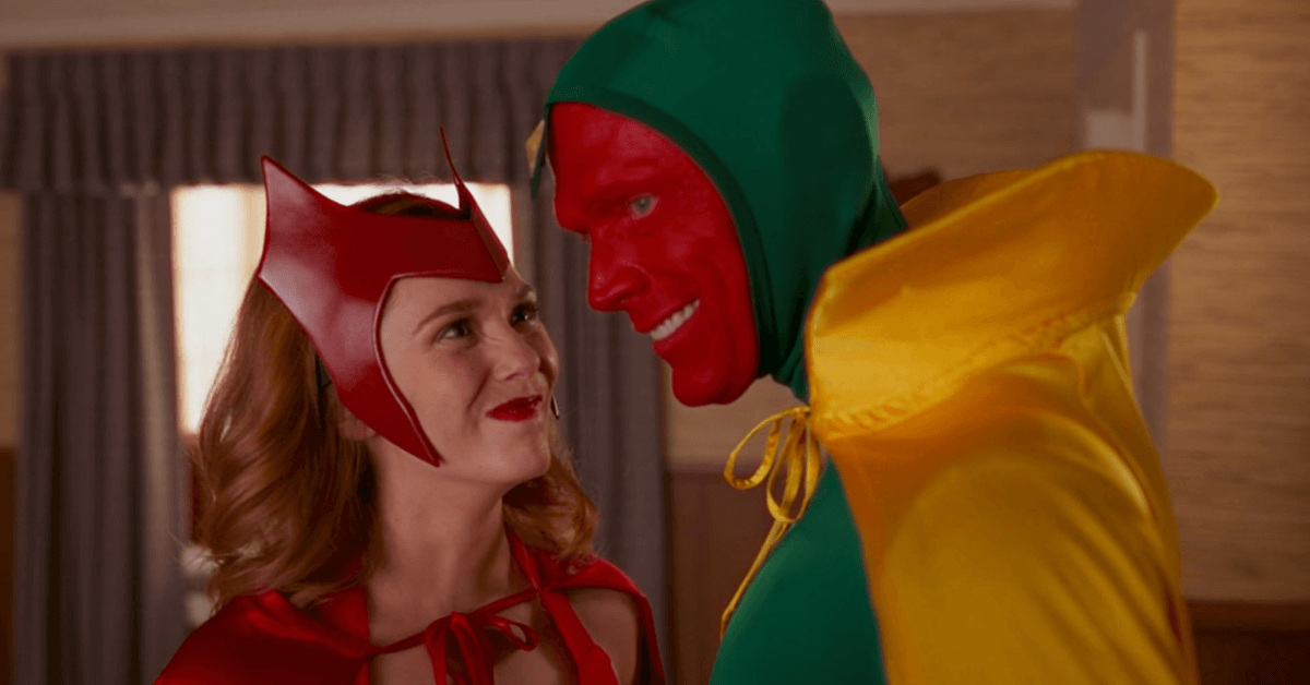 Two people wearing costumes