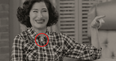 Kathryn Hahn standing in a room