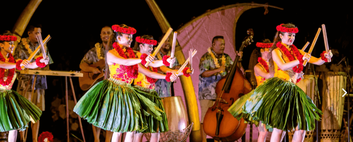 aulani luau stage performance