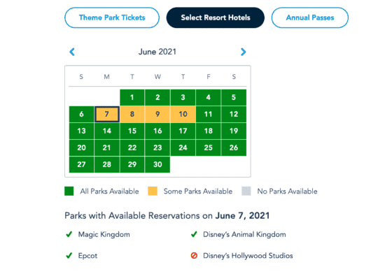 disney park pass system