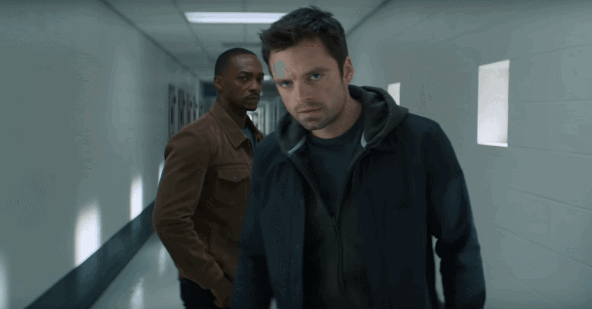 Anthony Mackie, Sebastian Stan are posing for a picture