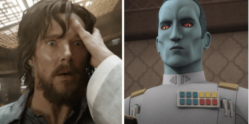 benedict cumberbatch as doctor strange (left) and grand admiral thrawn (right)
