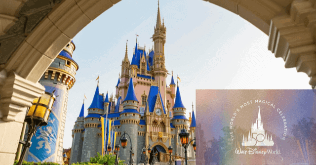 A Disney castle