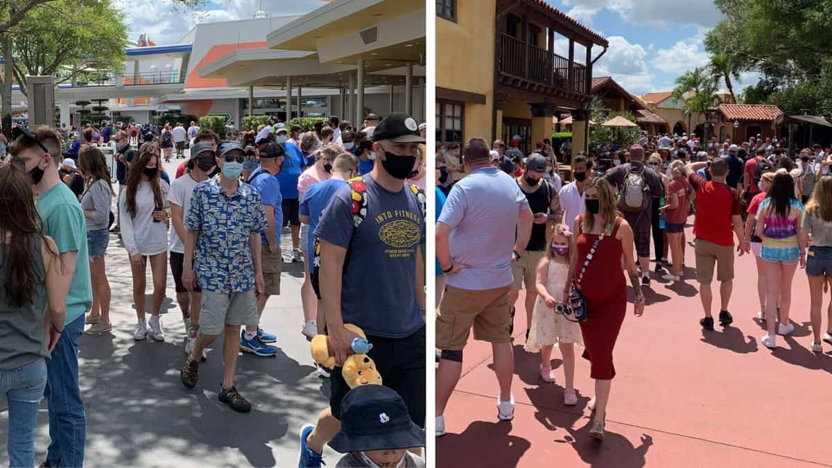 Easter weekend crowds at disney world