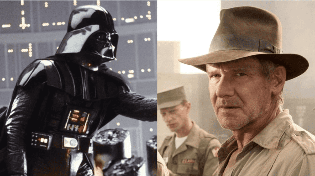darth vader (left) and indiana jones (right)