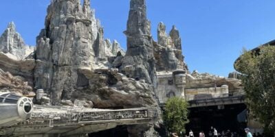 Millennium Falcon at Star Wars: Galaxy's Edge in Disneyland