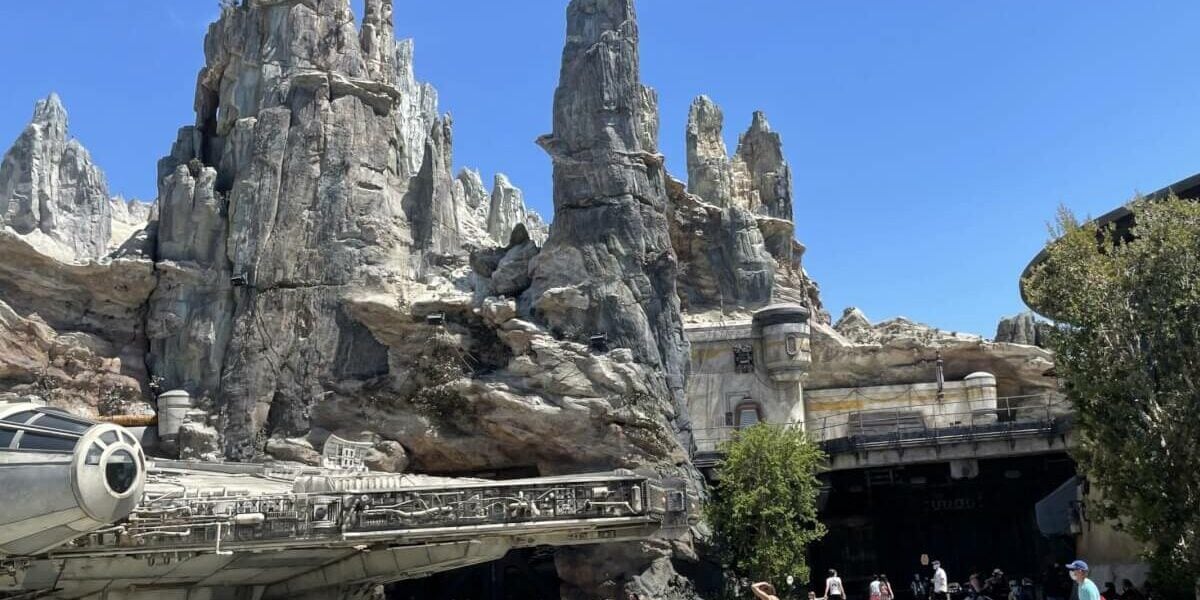 Millennium Falcon at Star Wars: Galaxy's Edge in Disneyland