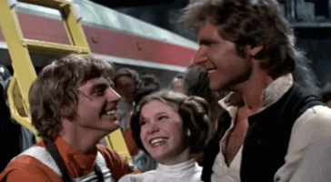 star wars a new hope luke leia and han (from left)