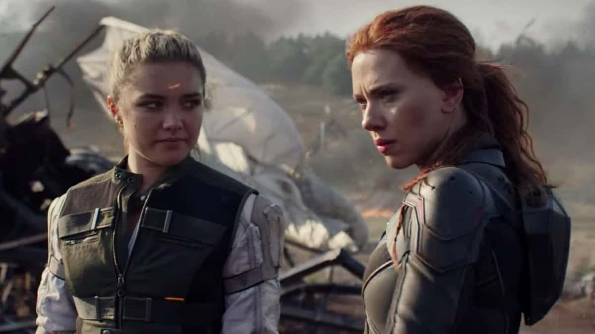 yelena belova (left) and natasha romanoff (right) in black widow