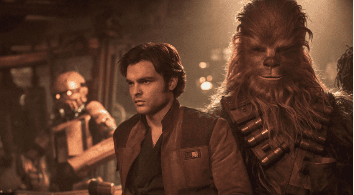 han solo and chewbacca in solo a star wars story