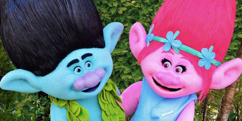 Troll characters in costumes at Universal Studios Florida.